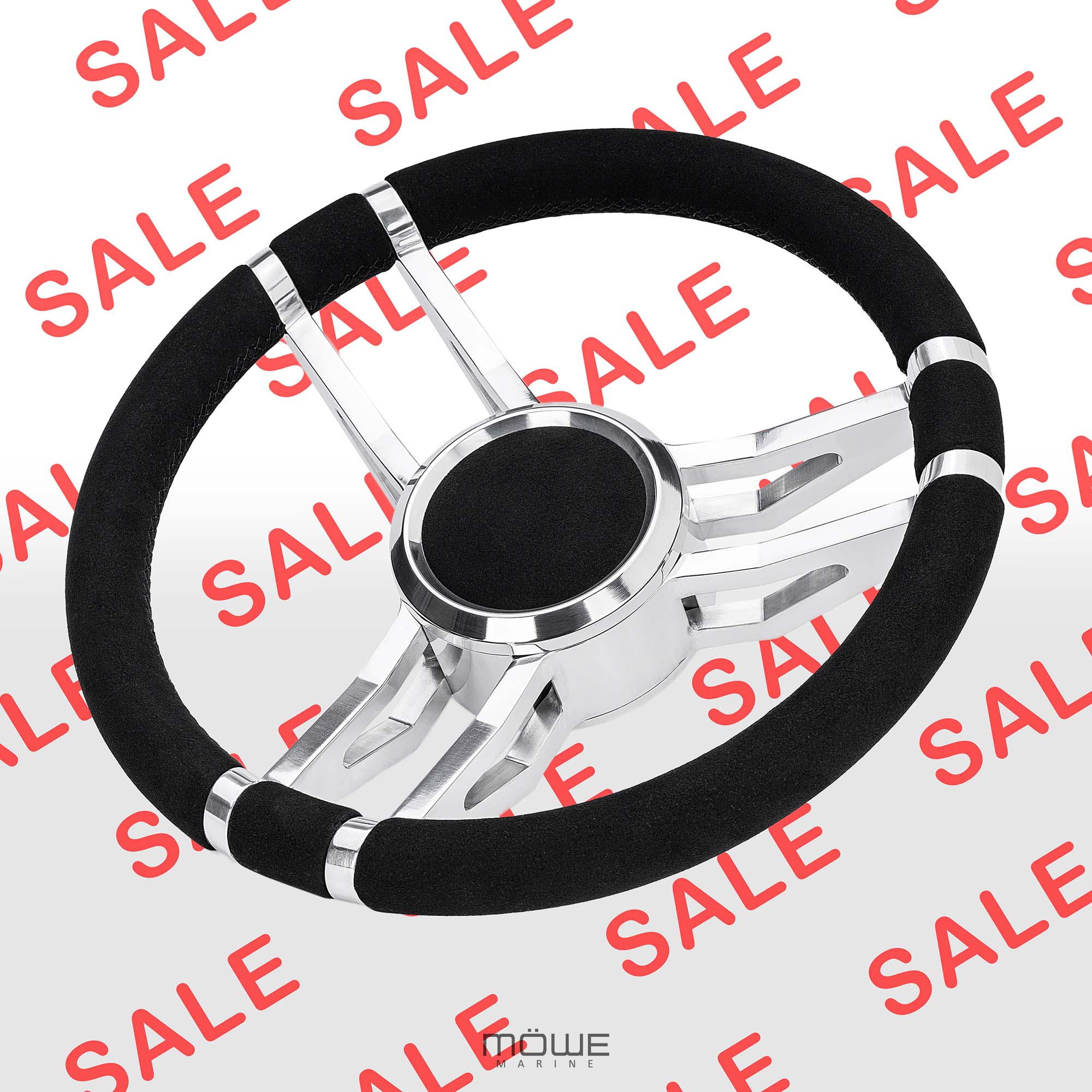 Messemodell EMDEN Aluminium poliert Wildleder-Look